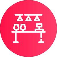 Bar Counter Creative Icon Design vector