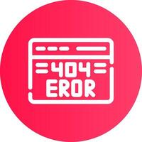 404 Error Creative Icon Design vector