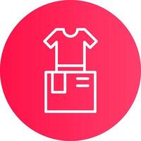 Clothes Box Creative Icon Design vector