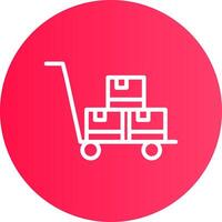 Trolley Creative Icon Design vector