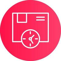 Delivery Time Creative Icon Design vector