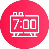 Alarm Clock Creative Icon Design vector