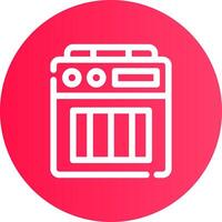 Amplifier Box Creative Icon Design vector