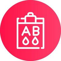 Blood Type Ab Creative Icon Design vector