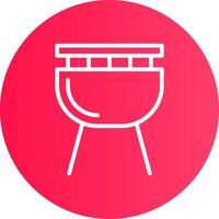 diseño de icono creativo de barbacoa vector