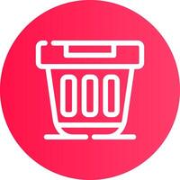 Dumpster Creative Icon Design vector