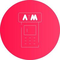 ATM Machine Creative Icon Design vector