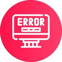 Error Creative Icon Design vector