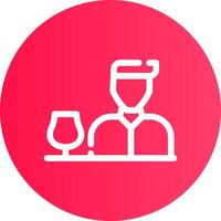 Bartender Creative Icon Design vector