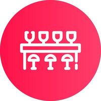 Bar Counter Creative Icon Design vector
