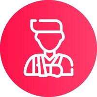Injury Creative Icon Design vector