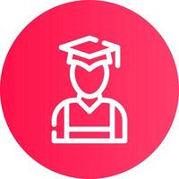 diseño de icono creativo graduado vector