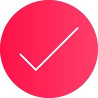Tick Creative Icon Design vector