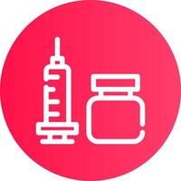 Vaccine Creative Icon Design vector