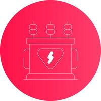 Power Transformer Creative Icon Design vector