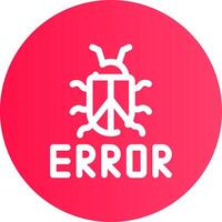 diseño de icono creativo de error vector