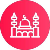 Mosque Creative Icon Design vector