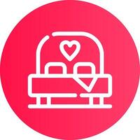 Bed Creative Icon Design vector
