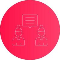 Discuss Creative Icon Design vector