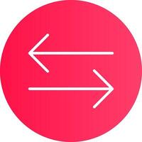 Double Arrow Creative Icon Design vector