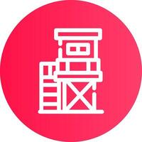 Watchtower Creative Icon Design vector