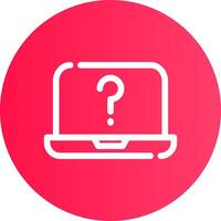 Question Mark Creative Icon Design vector