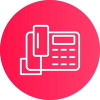 Telephone Creative Icon Design vector