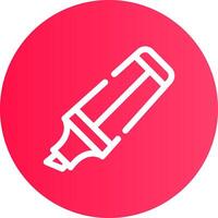 Highlighter Creative Icon Design vector