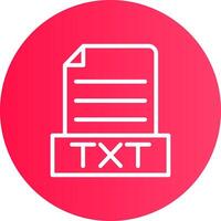 Txt Creative Icon Design vector