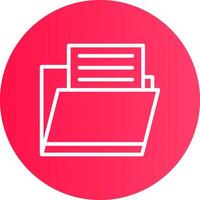 Document Folder Creative Icon Design vector