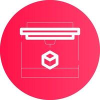 3D Printing Creative Icon Design vector