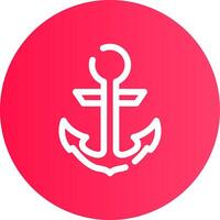 Anchor Creative Icon Design vector