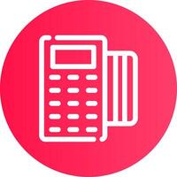Pos Terminal Creative Icon Design vector