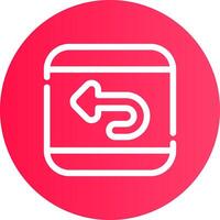 Undo Creative Icon Design vector