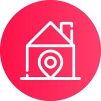 Home Location Creative Icon Design vector