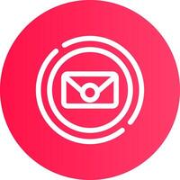 Circle Envelope Creative Icon Design vector