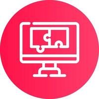 Puzzle Creative Icon Design vector