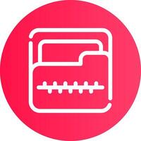 Zip Folder Creative Icon Design vector