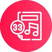 Music Score Creative Icon Design vector