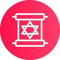 Scroll torah Creative Icon Design vector