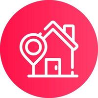 Home Location Creative Icon Design vector