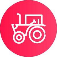 diseño de icono creativo de tractor vector