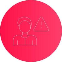 Cautious Creative Icon Design vector