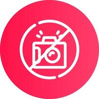 No Camera Creative Icon Design vector