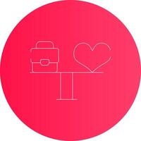 Work Life Balance Creative Icon Design vector