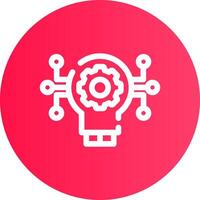 Technology Disruption Creative Icon Design vector