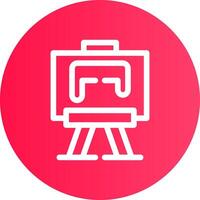 Paint Canvas Creative Icon Design vector