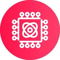 Quantum Technology Creative Icon Design vector