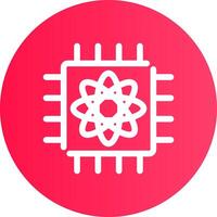Quantum Computer Creative Icon Design vector