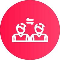 Social Distancing Creative Icon Design vector